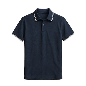 Cotton Polo with Tipping T-shirt
